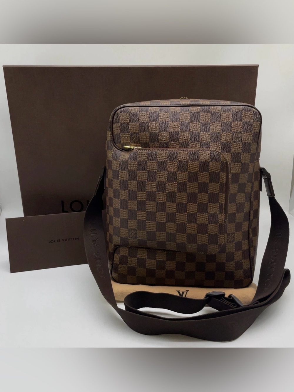 Louis Vuitton Damier Ebene Olav MM Shoulder Bag